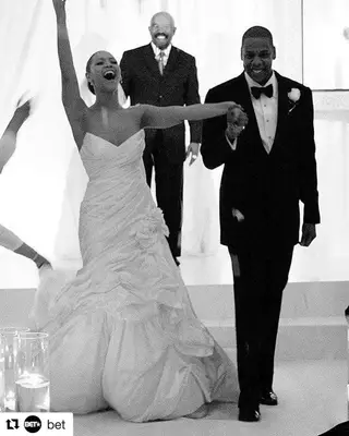 A fotografia inédita do casamento de Beyoncé, revelada pela sua mãe, Tina Knowles