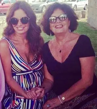 Bárbara Guimarães com a mãe, Isabel Amorim
