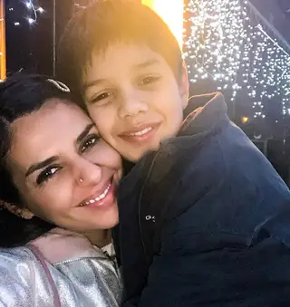 Cuca Roseta com o filho, Lopo