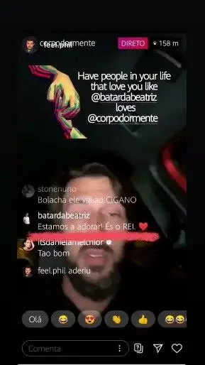 A atriz comentou em diversas ocasiões o último direto da primeira temporada de 'Como é Que o Bicho Mexe’