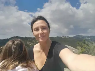 Sofia Cerveira com a filha, Vitória