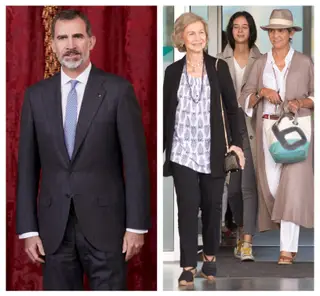 Felipe VI, rainha Sofía, Victoria Federica e infanta Elena de Espanha
