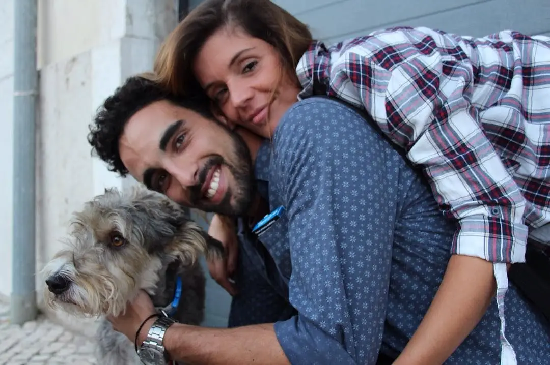 Afonso Alves de Matos e a companheira, Joana Cruz