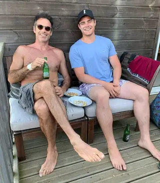 Pedro Lima e o filho mais velho, João Francisco Lima