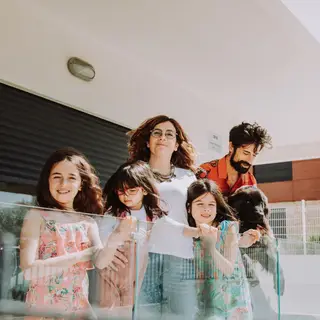 Catarina e António Raminhos com as filhas