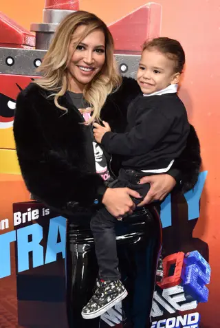 Naya Rivera com o filho, Josey, em fevereiro de 2019