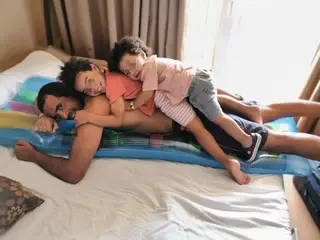 O marido e os filhos de Naide Gomes