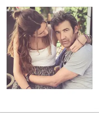 João Reis com a filha mais velha, Maria