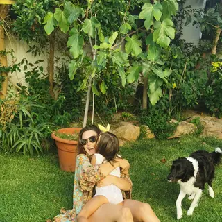 Sofia Cerveira com a filha, Vitória
