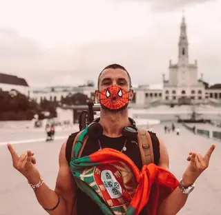 O momento da chegada ao Santuário de Fátima