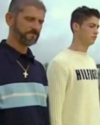 Cristiano Ronaldo com o pai, José Dinis Aveiro