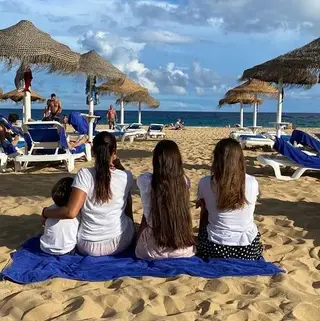 Filipa Gameiro com os filhos