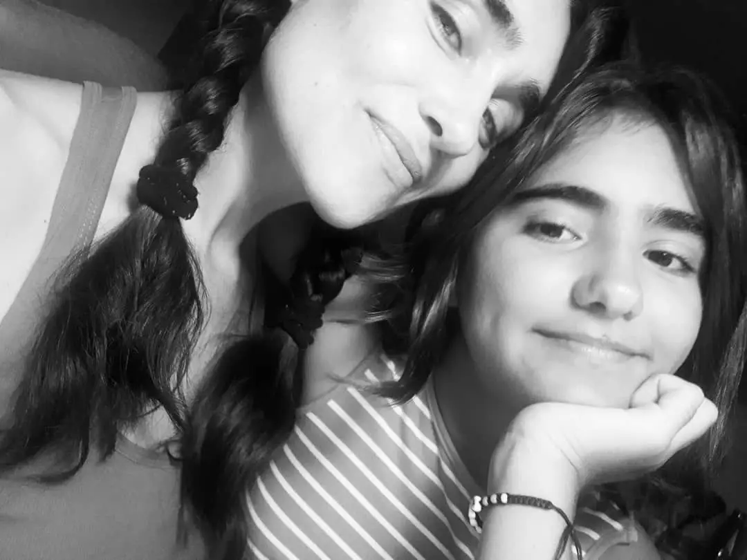 Sandra Celas com a filha, Miranda