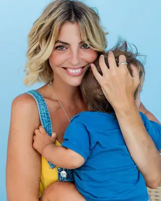 Jessica Athayde com o filho, Oliver