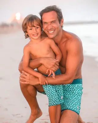 José Carlos Pereira com o filho, Salvador
