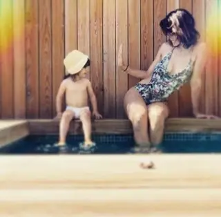Andreia Rodrigues com a filha, Alice