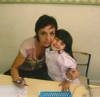 Carla Lupi com a filha Beatriz