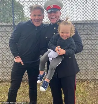 Uma das fotografias que denunciaram Gordon Ramsay