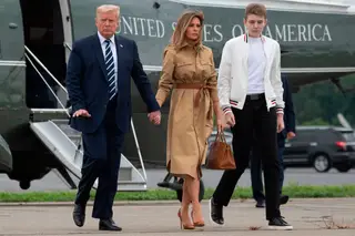 Donald, Melania e Barron Trump