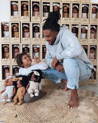 Jimmy P com a filha mais velha, Luana
