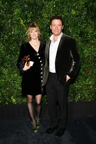 Dominic West e a mulher Catherine FitzGerald