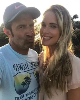 Luís Figo e Helene Svedin