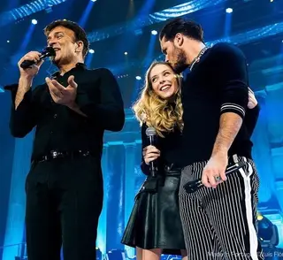 Tony Carreira com dois dos seus três filhos: Sara e Mickael