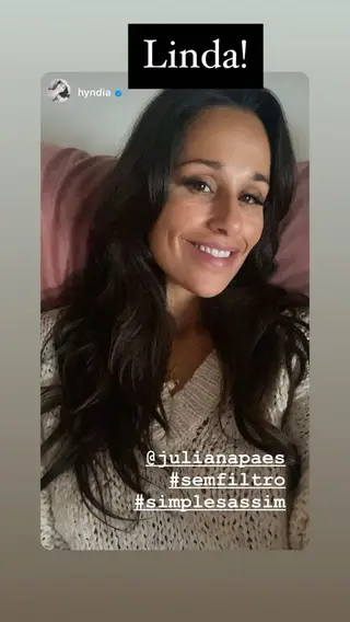 Imagem de Rita Pereira partilhada pela atriz brasileira