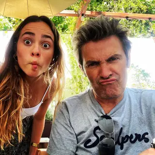 João Reis com a filha mais velha, Maria