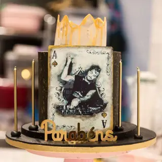 O bolo de aniversário