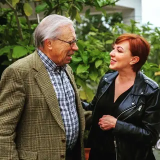 Maria João Abreu com o pai