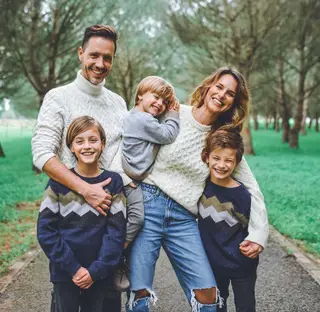 Vasco Silva e Núria Madruga com os filhos