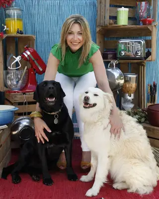 Clara de Sousa com os seus cães