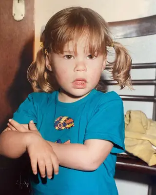 Inês Aires Pereira quando era criança
