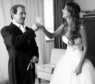 Núria Madruga com o pai, Constantino Silva