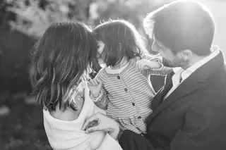 Andreia Rodrigues e Daniel Oliveira com a filha, Alice