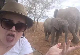 Rebel Wilson na viagem em 2014