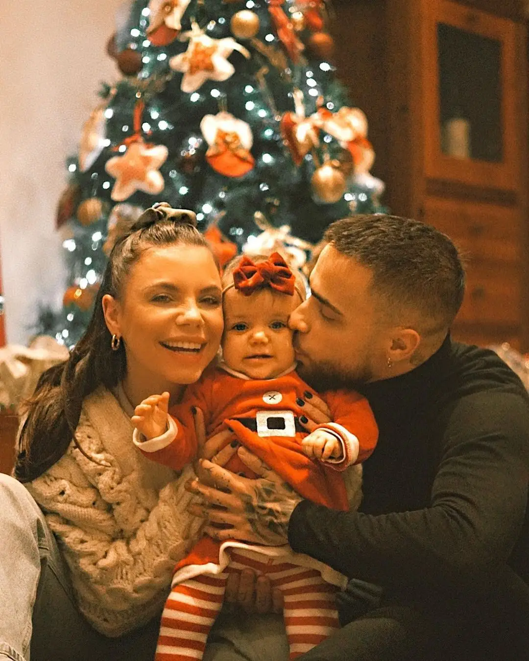 Mel Jordão e Diogo Piçarra com a pequena Penélope