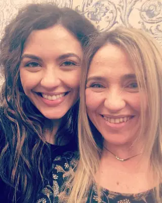 Sara Barradas com a mãe