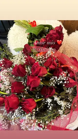 O ramo de flores que Cristiano Ronaldo ofereceu a Georgina Rodríguez