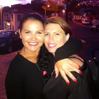Katia Aveiro e a prima, Márcia Santos