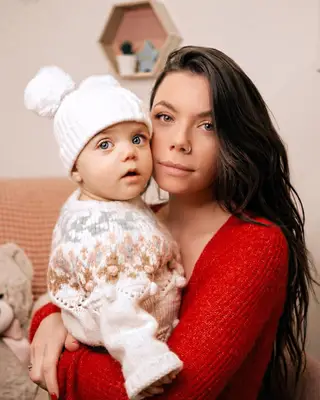 Mel Jordão com a filha, Penélope