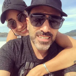 Marco Horácio com a namorada