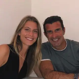 Luís Figo com a sua filha Martina