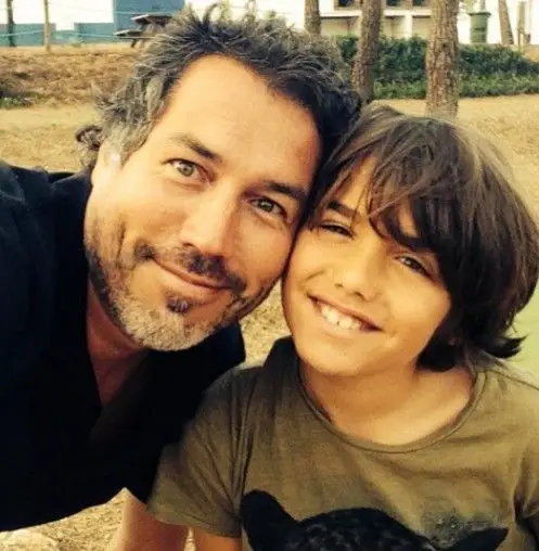 Pedro Miguel Ramos com o filho, Santiago