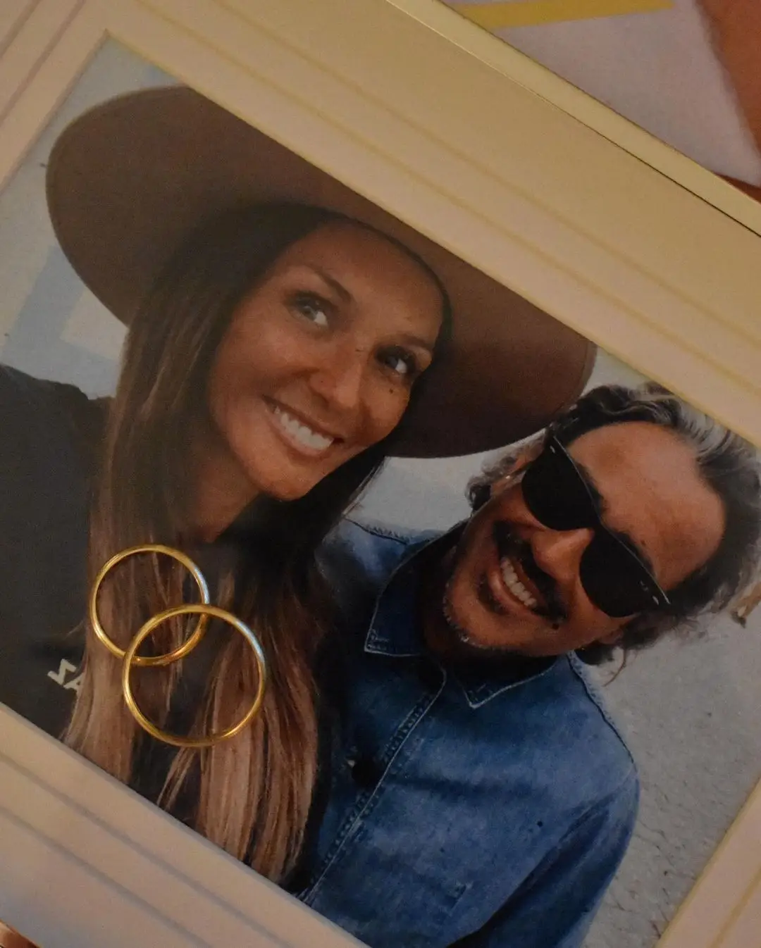 Joana Freitas com o marido
