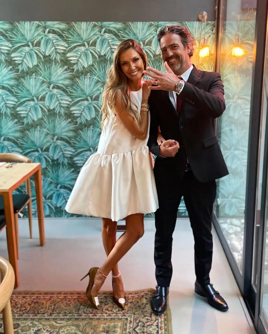 Joana Freitas com o marido