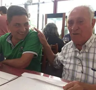 Hernâni Carvalho com o pai