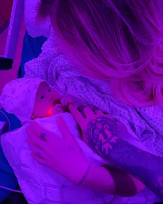 Vittoria, a primeira filha do casal.