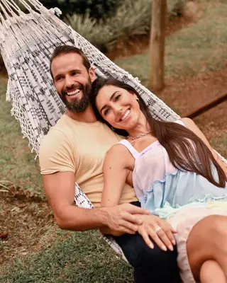 Pedro Guedes e Kelly Baron
